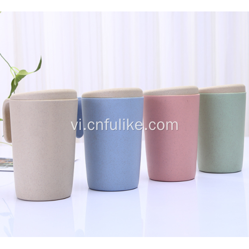 Eco Thân thiện đầy màu sắc rơm rơm Mug Bán buôn